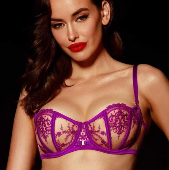 Honey Birdette Gabrielle Orchid Bra - Picture 4 of 9